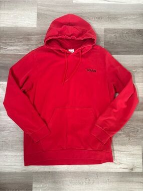 Adidas Men's Red Pullover Hoodie